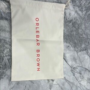 Orlebar Brown White Drawstring dust Bag